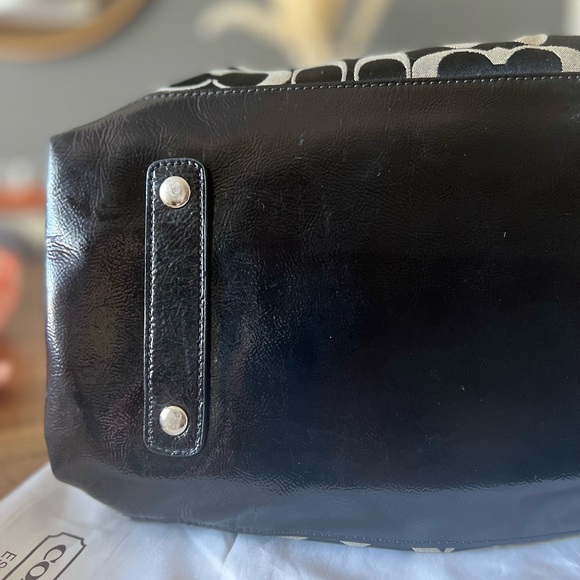 COACH Signature fabric and leather satchel - Picture 8 of 8